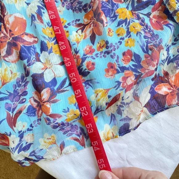 NWT Taylor Chiffon Maxi Dress in Aquamarine Mauve - Picture 10 of 13